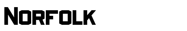 Norfolk font preview